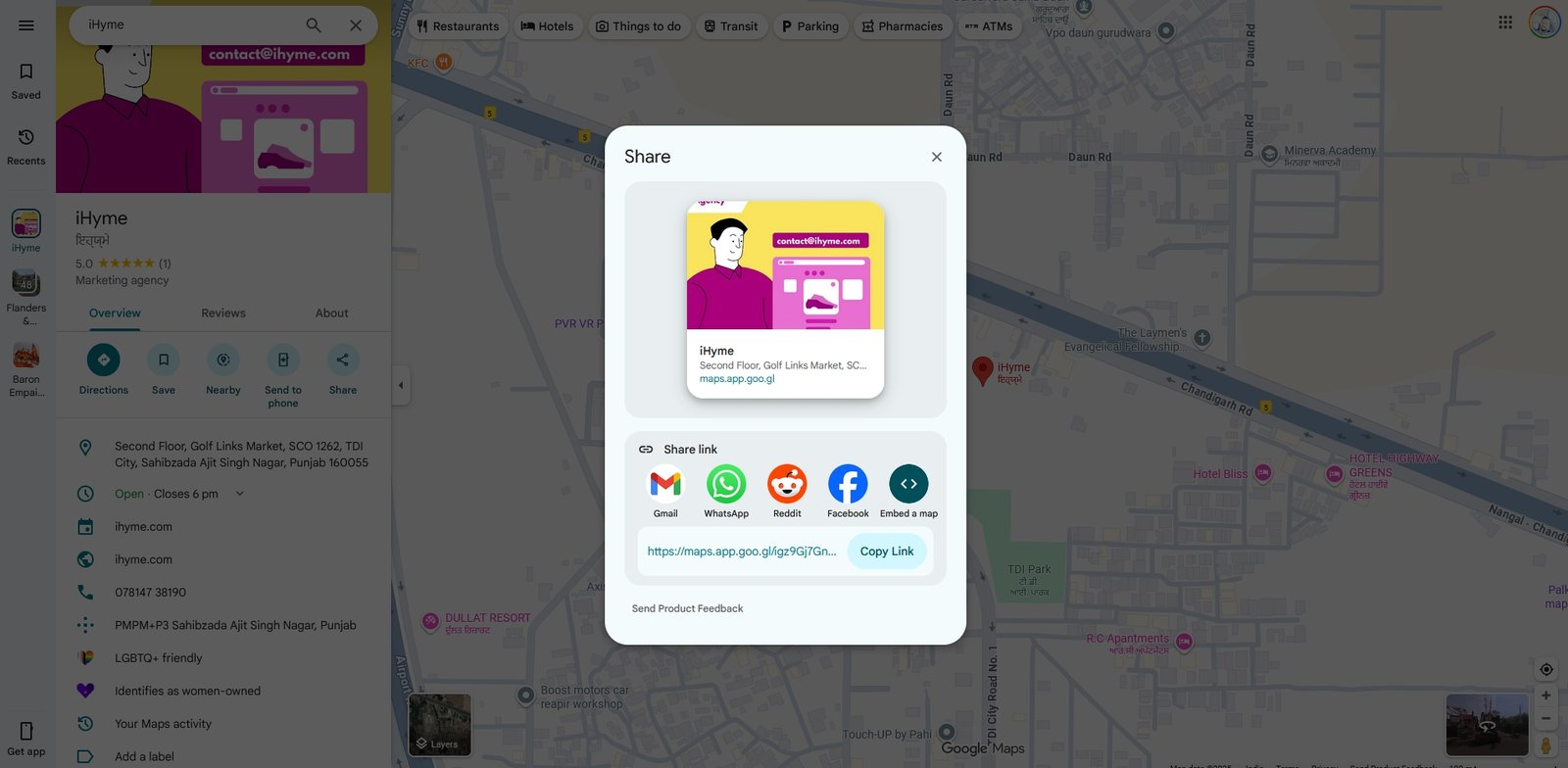 google share map design